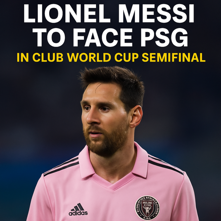 Lionel Messi to Face PSG in FIFA Club World Cup Semis After Inter Miami Draw With Palmeiras