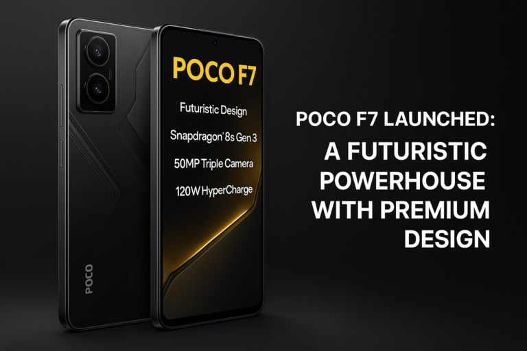 POCO F7 Launched: A Futuristic Powerhouse With Premium Design and Snapdragon 8s Gen 3 Chip